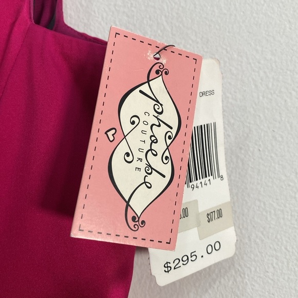 Phoebe Couture Mini Cocktail Dress 6 Pink Retail $298 - Picture 5 of 13